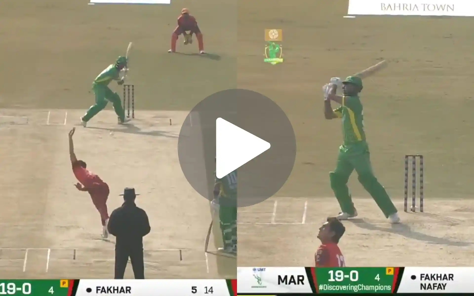 [Watch] Fakhar Zaman Slaps Naseem Shah's Brother For Trademark Six In Champions Cup